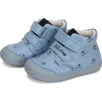 Dívčí polobotky D. D. STEP D.D. Step S066-41803, světle modrá,medvídci Velikost: 25