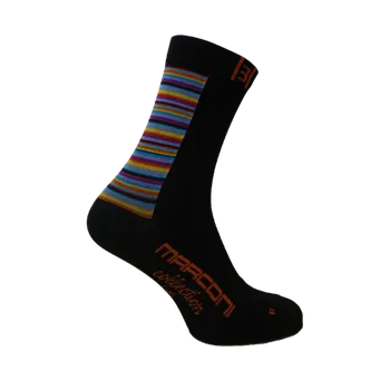 Marconi Collection MARCONI cyklistické ponožky black multicolor - l-xl