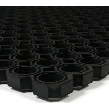 Rohožka Gumová čisticí venkovní vstupní rohož na hrubé nečistoty FLOMA OctoMat - 60 x 80 x 2,2 cm, 76574585