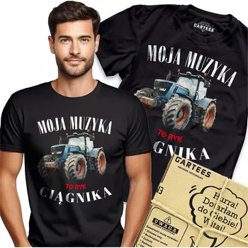 Pánské TRIČKO S POTISKEM Moje hudba je řev traktoru - Traktorista BAVLNA