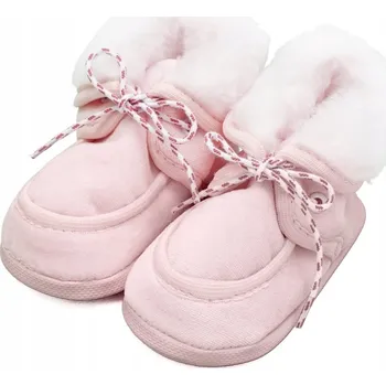 Capáčky NEW BABY botičky kojenecké růžové, velikost 16