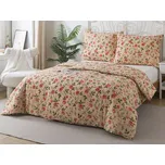 XPOSE® Bavlněné povlečení ZAHRADA RŮŽÍ na dvě lůžka 140x200 cm, 70x90 cm, Bavlna + Prodloužená možnost vrácení zboží do 50 dnů