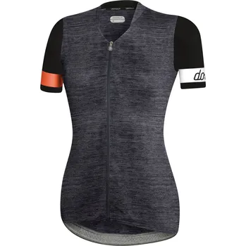 cyklistický dres Dotout dámský cyklistický dres premier jersey - melange dark grey Velikost: M