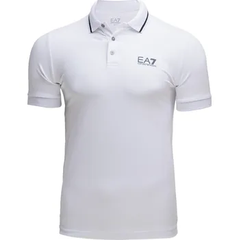 Pánská košile Bílá polokošile Armani EA7 EA7 bílá 2021529