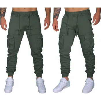 Dámské spodní prádlo PÁNSKÉ JOGGER KALHOTY S KAPSY A STAHOVACÍMI GUMAMI - KVALITNÍ