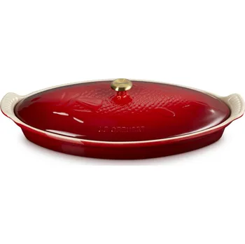 pekáč Pekáč na rybu HERITAGE 34 cm, CERISE, kamenina, Le Creuset