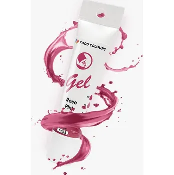 Food Colours gelová barva tuba Rose Pink 30 g ♡