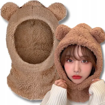 Čepice EdiBazzar Zimní čepice beanie hnědá, univerzální velikost