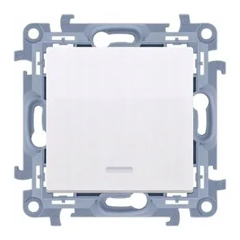 vypínač Křížový vypínač Klasik, Zápustný Kontakt Simon bílý CW7L.01/X/11