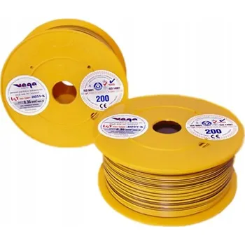 elektrický kabel Kabel LGY/H05V-K 0,35 mm2 200 m Žluto-Hnědý