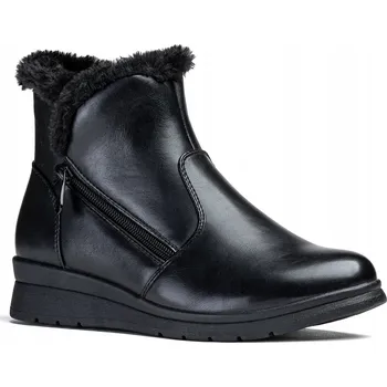 Dámská zimní obuv Kotníkové Boty ZATEPLENÉ kožíšek boty lehké SUWAK stabilní Wojtyłko 41