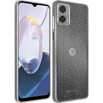 Pouzdro na mobilní telefon Zadní Kryt pro Motorola MOTO E22/E22i Měnící brokát, 2 mm, bezbarvý