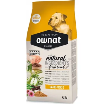 Krmivo pro psa Suché krmivo pro psy Ownat Classic Lamb Rice 12kg Bohaté na čerstvé jehněčí maso