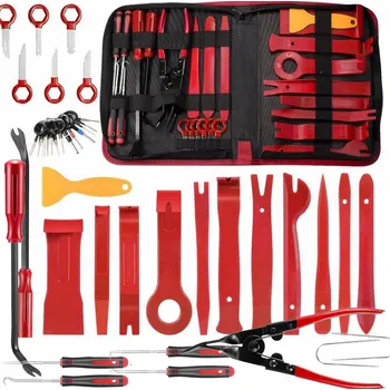 Sada nářadí Sada stahováků, klíčů a nástrojů pro demontáž čalounění a autorádia (39 ks)