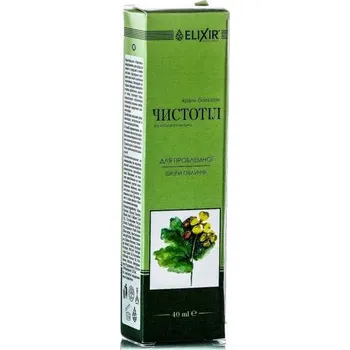 Pleťový krém ELIXIR Krémový balzám "Vlaštovičník" na mastnou a aknozní pleť 40ml ČISTOTEL - ELIXÍR