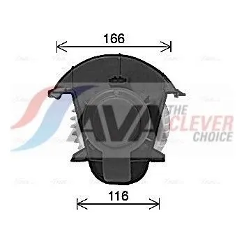 Nářadí pro automobil vnitřní ventilátor AVA Clever Choice VN8409