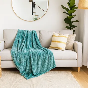 deka Mikroplyšová deka 150 x 220 cm Simple - Tyrkysová