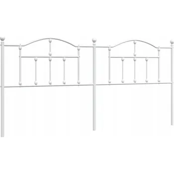 Kovové čelo, bílé, 193 cm