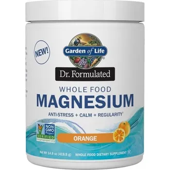 Přírodní produkt Magnesium - Hořčík - pomeranč 419,5g Dr. Formulated GARDEN OF LIFE