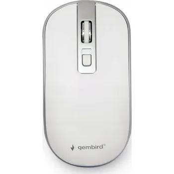 Myš Myš Gembird MUSW-4B-06-WS (bílá a stříbrná)