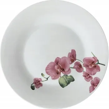 Talíř Mělký jídelní talíř MM Glass Orchidej 23 cm