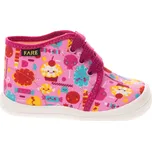 Dívčí bačkory/plátěnky Fare 4011447 růžové, cukrovinky, plátěnky Velikost: 19