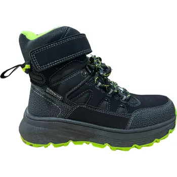 Dětská treková obuv Zimní boty Apawwa LK936P-B-1, černá zelená Velikost: 32