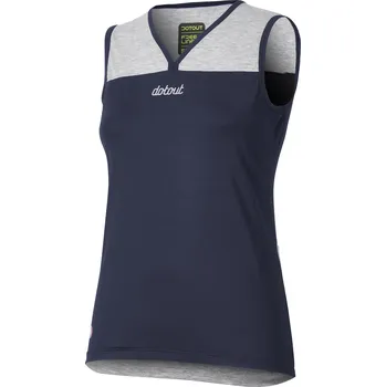 Cyklistické oblečení Dotout dámský cyklistický dres flip w muscle shirt - blue Velikost: S
