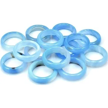 ACHÁT MODRÝ prstýnek - MINERÁLNÍ KAMENY