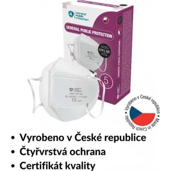 GPP General Public Protection Respirátor GPP2 FFP NR (CE) Množství: 1 ks v balení