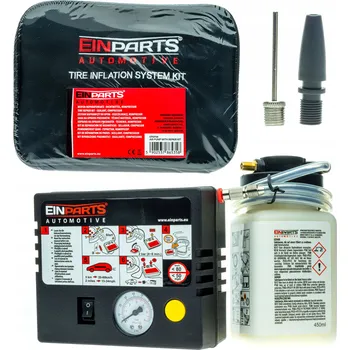 Opravná sada na pneumatiky EinParts Automotive s kompresorem 120 W 450 ml