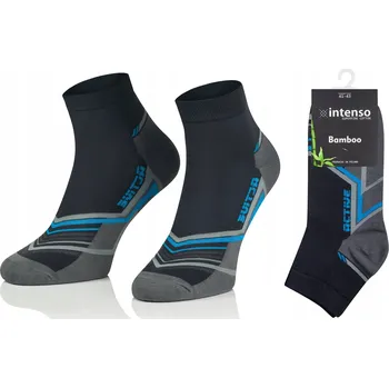 Pánské ponožky BAMBUSOVÉ SPORTOVNÍ KOTNÍKOVÉ PONOŽKY INTENSO 1696 44-46 WZ7