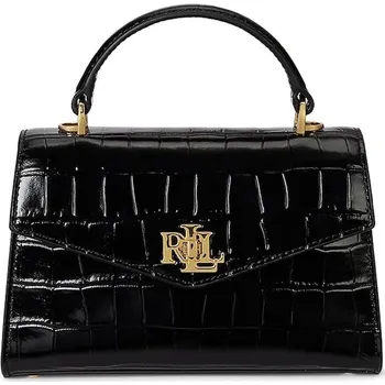 Kabelka Kožená kabelka Lauren Ralph Lauren 431974462 černá 99X, vel. ONE SIZE