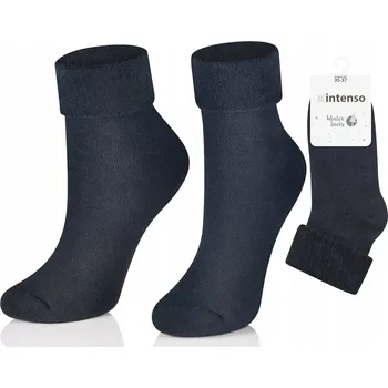 Dámské ponožky PONOŽKY BEZ STAHUJÍCÍHO LEMU DÁMSKÉ FROTÉ TEPLÉ GRAFIT