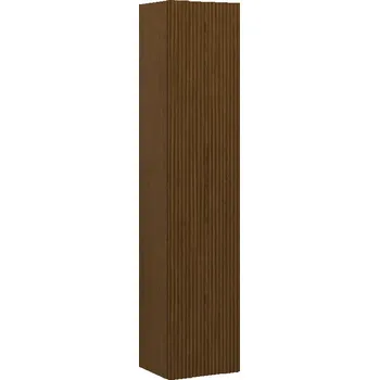 Koupelnový nábytek Koupelnový sloup Mexen Rivel 35 cm, 1 dvířka, drážkovaný, ořech - 91A21-03016-1-BF86