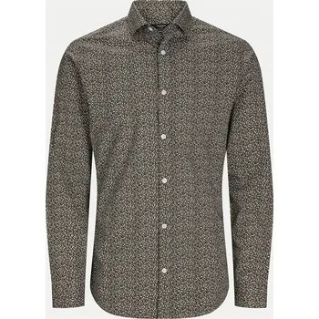 Pánská košile Jack&Jones pánská košile casual JACK&JONES-12260625 s dlouhým rukávem slim střih bavlna velikost L