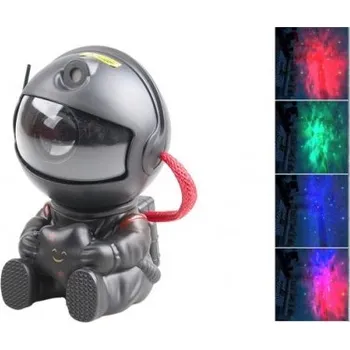 Noční světlo LED projektor noční obloha astronaut černý