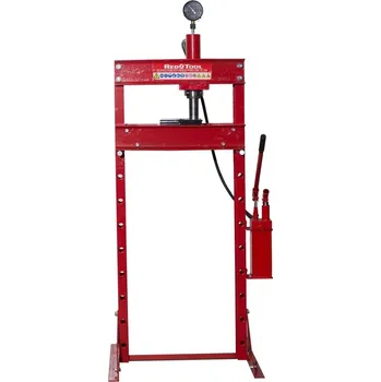 Dílenský lis REDTOOL Hydraulický lis s tlakoměrem 20T - 2st.pumpa - 85kg RT-1320