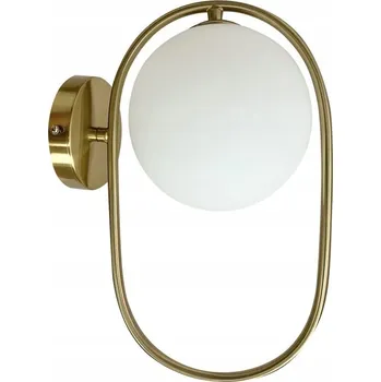 Nástěnné svítidlo Cordel nástěnná lampa/svícen zlatá kartáčovaná 1x28W G9 bílé stínidlo 21-26224