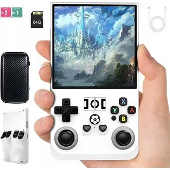 Herní konzole RETRO KONZOLE R36MAX 4.0" DISPLEJ 64GB S VESTAVĚNÝMI HRY