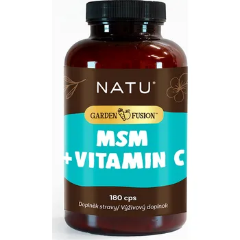 Přírodní produkt MSM 1500 mg S VITAMÍNEM C 180 kaps. GARDEN FUSION - NATU