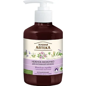 Intimní hygienický prostředek Jemné mléko pro intimní hygienu DÁMSKÉ BYLINKY 370ml ZELENÁ APOTEKA - GREEN PHARMACY