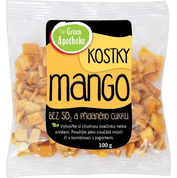 Sušené ovoce MANGO KOSTKY - nesířené 100 g GREEN APOTHEKE