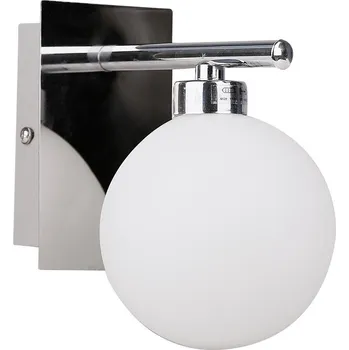 Nástěnné svítidlo Nástěnné svítidlo bílé SKLENĚNÉ STÍNIDLO 40W G9 Lampa
