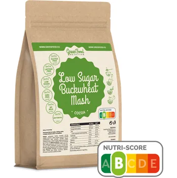 POHANKOVÁ KAŠE bez lepku a laktózy - Low sugar BUCKWHEAT MASH gluten and lactose free - KAKAO 500 g GREENFOOD NUTRITION