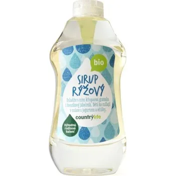Sladidlo RÝŽOVÝ SIRUP BIO 874 ml/1200 g COUNTRY LIFE