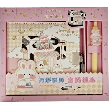 Zápisník Notes Zápisník/deník na zámek s klíčkem a perem, 108 stran.