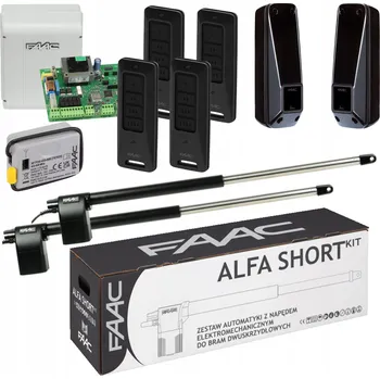 Pohon pro dvoukřídlé brány Faac wjazdowej zdalny siłownik z pilotem