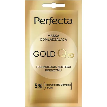 Pleťová maska PERFECTA Gold Q10 8 ml omlazující maska na obličej
