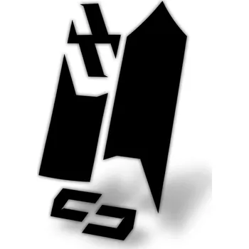 Blatník na kolo Unleazhed polep blatníku m02 skin sticker - lightning black